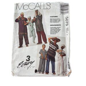 McCalls 5073 Boys Size 7 Costume Sewing Pattern 1990 Includes Chef & Mexican CUT